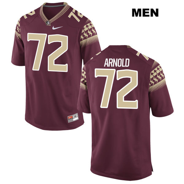 Men's NCAA Nike Florida State Seminoles #72 Mike Arnold College Red Stitched Authentic Football Jersey BGN0269TT